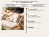 Coussin Lombaire Ergonomique Mousse Mémoire de Forme – Bureau Voiture Canapé