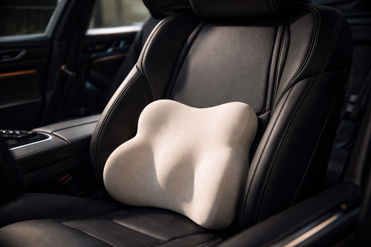 Coussin Lombaire Ergonomique Mousse Mémoire de Forme – Bureau Voiture Canapé